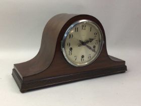 MAHOGANY MANTEL CLOCK,