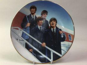 THREE THE BEATLES COLLECTORS' PLATES, ALONG WITH FURTHER ITEMS