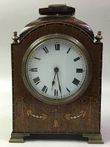 EDWARDIAN MAHOGANY MANTEL CLOCK, EARLY 20TH CENTURY