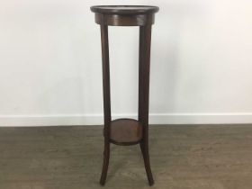 MAHOGANY PLANT STAND, AND OTHER ITEMS