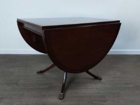 REPRODUCTION MAHOGANY DROP LEAF TABLE,