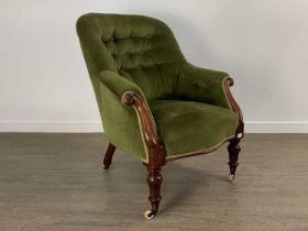 MAHOGANY ARMCHAIR,