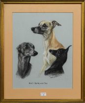 * MARY BROWNING (BRITISH 20TH CENTURY), BROLLI, SPRIG AND TAXI (ITALIAN GREYHOUNDS)