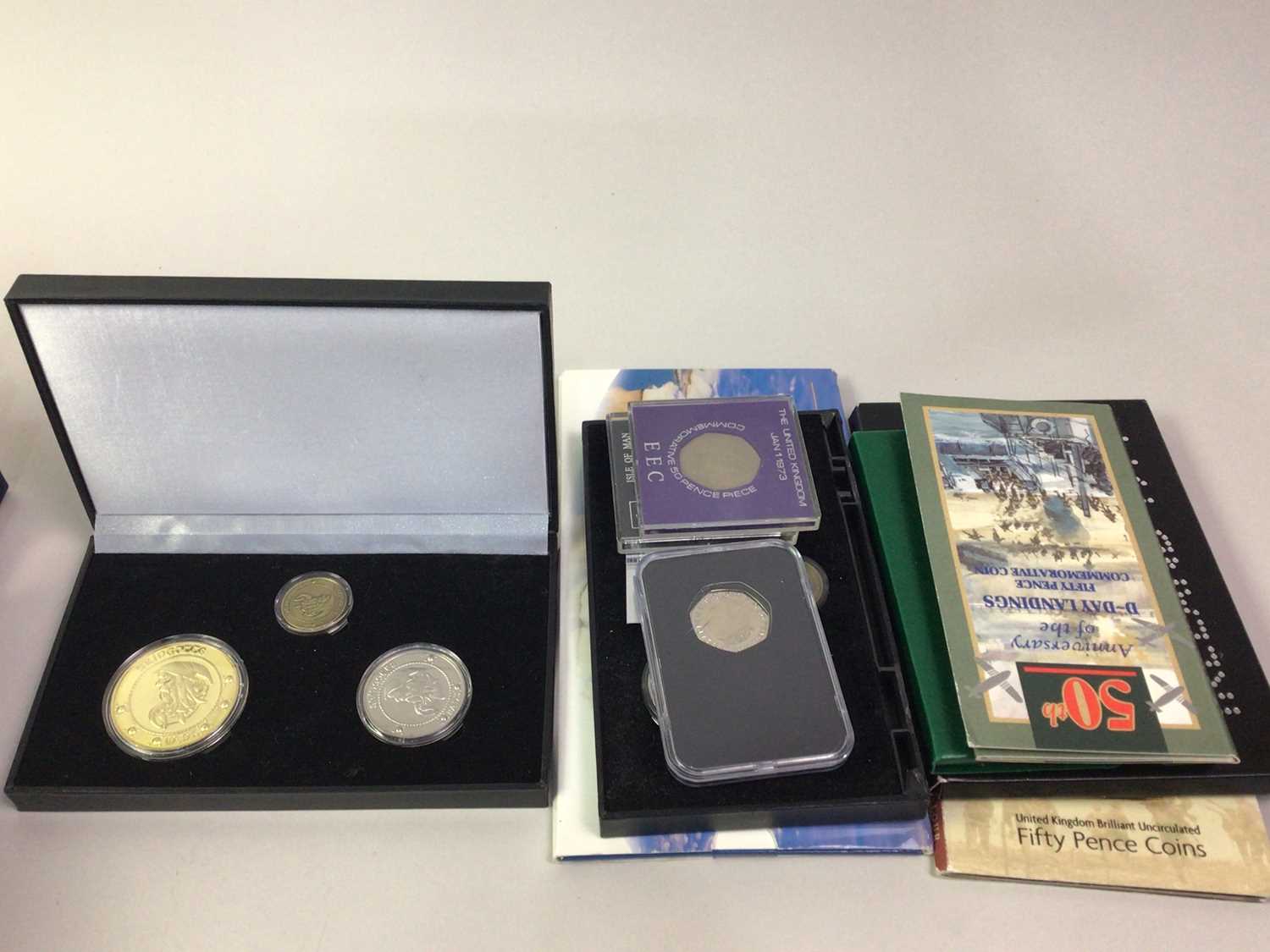 COLLECTION OF UK AND FOREIGN COINS AND COIN SETS, - Image 2 of 3