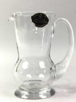 SCOTTISH GLASS JUG, AND OTHER ITEMS