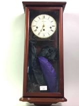SCHMECKENBECHER WALL CLOCK, AND TWO OTHER CLOCKS