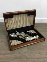 PART CANTEEN OF SILVER PLATED CUTLERY,