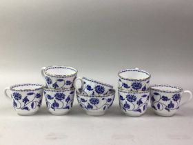 SPODE BLUE AND WHITE PART TEA AND COFFEE SERVICE,