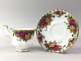 ROYAL ALBERT PART TEA AND COFFEE SERVICE, OLD COUNTRY ROSES PATTERN