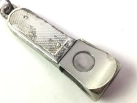 SILVER MOUNTED CIGAR CUTTER, AND OTHER ITEMS