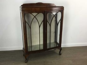 MAHOGANY DISPLAY CABINET,