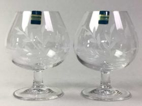 TWO EDINBURGH CRYSTAL GLASS SETS, AND TWO GLENEAGLES CRYSTAL GLASS SETS