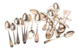 SET OF FIVE VICTORIAN SILVER TEASPOONS, L.S., LONDON 1840