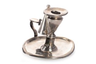 GEORGE IV SILVER CHAMBERSTICK, T.D., EARLY 19TH CENTURY