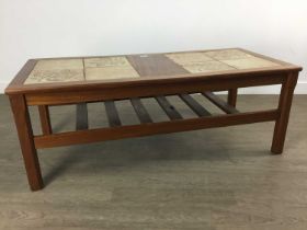 TILE TOPPED COFFEE TABLE,