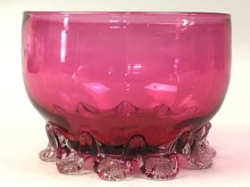 COLLECTION OF CRANBERRY GLASS,