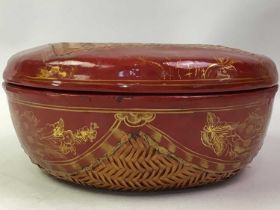 CHINESE LACQUER BOX, AND CHINESE CERAMICS