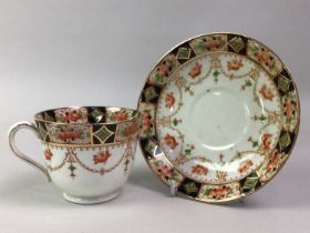 LATE VICTORIAN TEA SERVICE, TRANSFER DECORATED WITH THE IMARI PATTERN