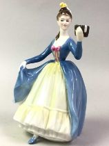 ROYAL DOULTON FIGURE, AND OTHER CERAMICS