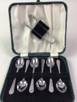 GROUP OF SILVER PLATED ITEMS, AND STAINLESS STEEL CUTLERY