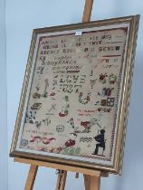 LATE 19TH CENTURY SAMPLER,