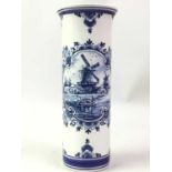 DUTCH HAND PAINTED VASE, AND OTHER CERAMICS