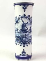 DUTCH HAND PAINTED VASE, AND OTHER CERAMICS