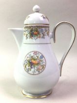 NORITAKE PART TEA AND DINNER SERVICE,