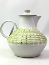 DENBY WATER JUG, ALONG WITH ANOTHER
