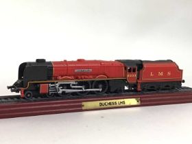 FIVE MODELS OF LOCOMOTIVES, ALONG WITH A STOBBART MODEL
