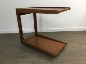 MID CENTURY TEAK DRINKS TROLLEY,