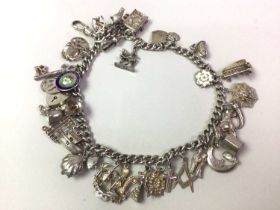 SILVER CHARM BRACELET,