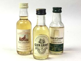 COLLECTION OF WHISKY MINIATURES,