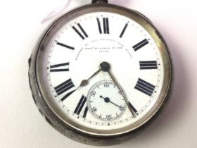 LATE VICTORIAN SILVER CASED POCKET WATCH, THOMAS RUSSELL AND SON 71521