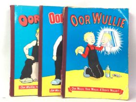 THREE VINTAGE OOR WULLIE ANNUALS,