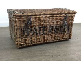 MODERN WICKER HAMPER,