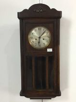 EDWARDIAN WALL CLOCK,