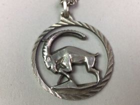 COLLECTION OF SILVER AND OTHER JEWELLERY,
