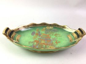 CARLTON WARE DISH, VERT ROYALE