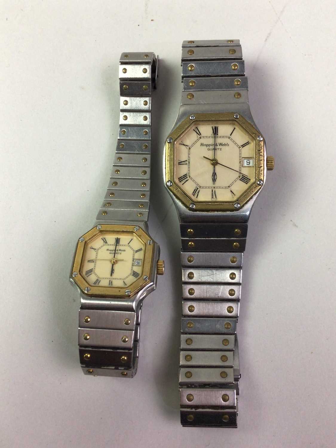 HIS AND HERS MAPPIN AND WEBB QUARTZ WRIST WATCHES, - Image 2 of 2