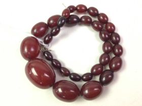 CHERRY BAKELITE NECKLACE,