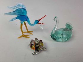 GROUP OF ITALIAN GLASS MINIATURE FIGURES,