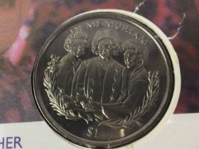 THE QUEEN MOTHER COIN COVER COLLECTION,