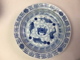 GROUP OF CHINESE PORCELAIN PLATES,