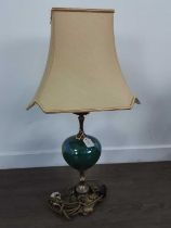 ITALIAN TABLE LAMP, AND ANOTHER