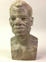 AFRICAN BUST OF A MALE,