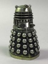 NOVELTY DALEK SALT AND PEPPER SET, AND OTHER ITEMS,