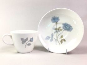 WEDGWOOD TEA AND DINNER SERVICE, ICE ROSE PATTERN