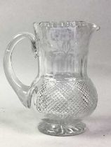 EDINBURGH CRYSTAL JUG, AND OTHER ITEMS