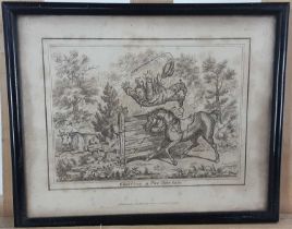 FOUR 19TH CENTURY ENGRAVINGS AFTER JAMES GILLRAY,